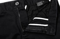 spodnie chinosy czarne męskie - wykończenie wnętrza