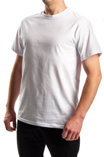 Biała koszulka męska PIQUE