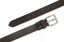 Brązowy pasek do spodni 32 mm skóra naturalna