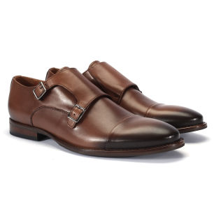 Brązowe buty monk