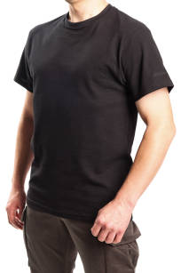 T-shirt czarny PIQUE
