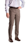 Męskie spodnie w kratę beżowe w sklepie producenta spodni męskich Szczygieł z tradycją od 1974r.