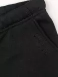 Czarne spodnie dresowe męskie ze ściągaczami i logotypem Szczygieł