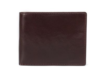 Ciemno-brązowy portfel męski EZIO